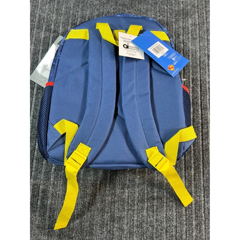 SUPERMAN Backpack Set Kids Blue 5-Piece Lunch Bag Water Bottle Pencil Case NWT